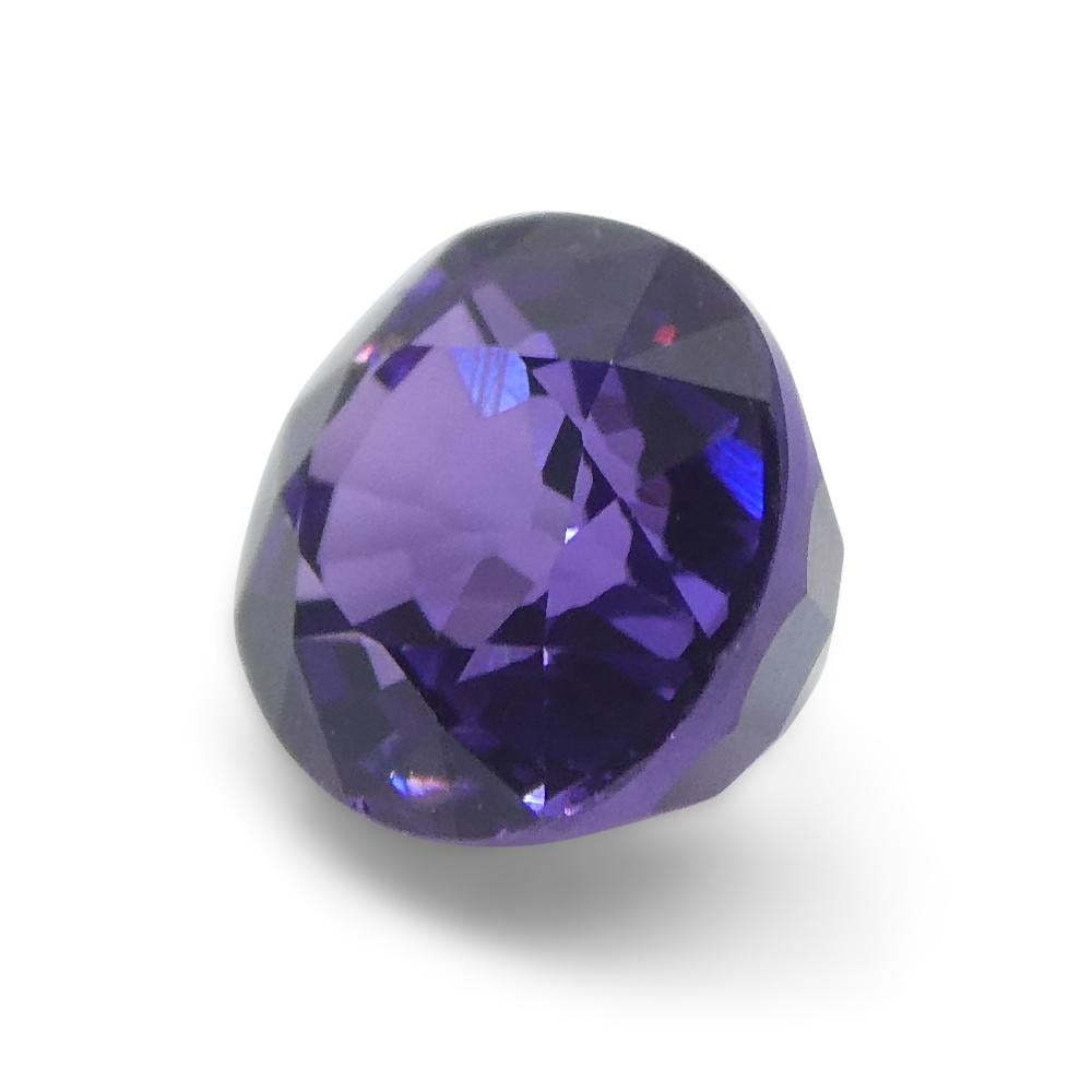 1.03ct Oval Purple Sapphire from Madagascar, Unheated For Sale 4