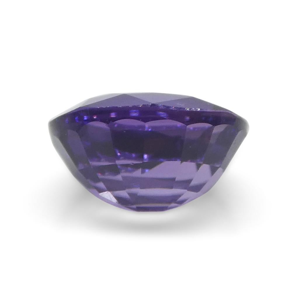 Saphir violet ovale de 1.03 carat, non chauffé, de Madagascar en vente 7