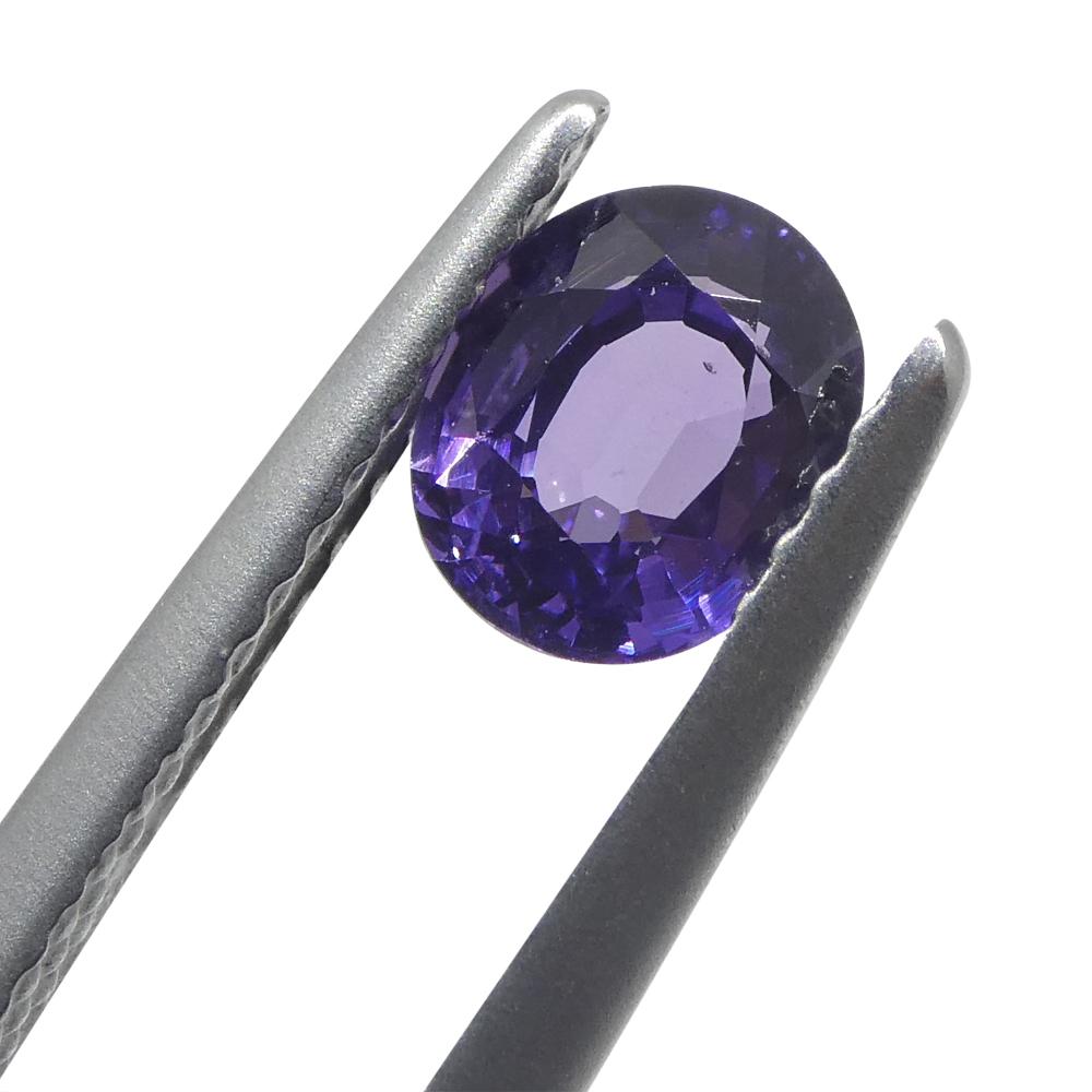 1.03ct Oval Purple Sapphire from Madagascar, Unheated For Sale 6