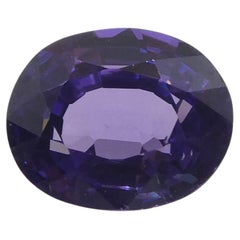 Zafiro púrpura ovalado de Madagascar, sin calentar, 1.03 ct