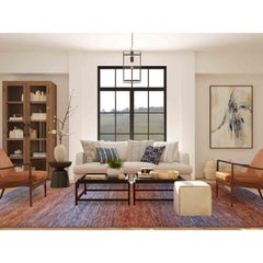 10'3"x14' Orange, Modern Chiaroscuro Collection Hand Knotted Wool Oriental Rug