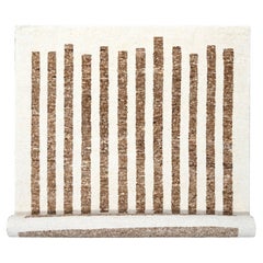 10'3"x14'1" Burlywood Brown Hand Knotted Wool Thick Chunky Texture Oriental Rug