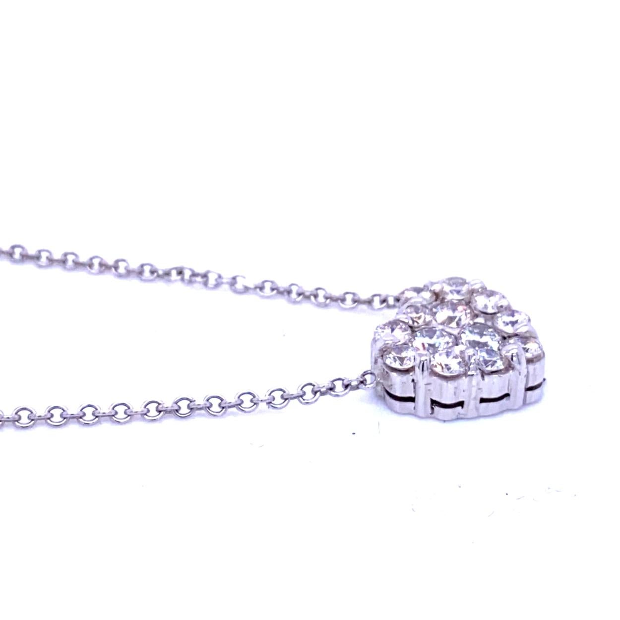 small heart diamond necklace