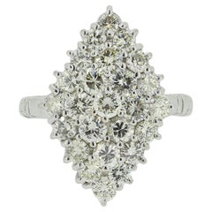 1.04 Carat Diamond Cluster Adjustable Ring