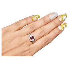 1.04 Carat Fancy Brownish Pink Diamond Ring VS2 Clarity