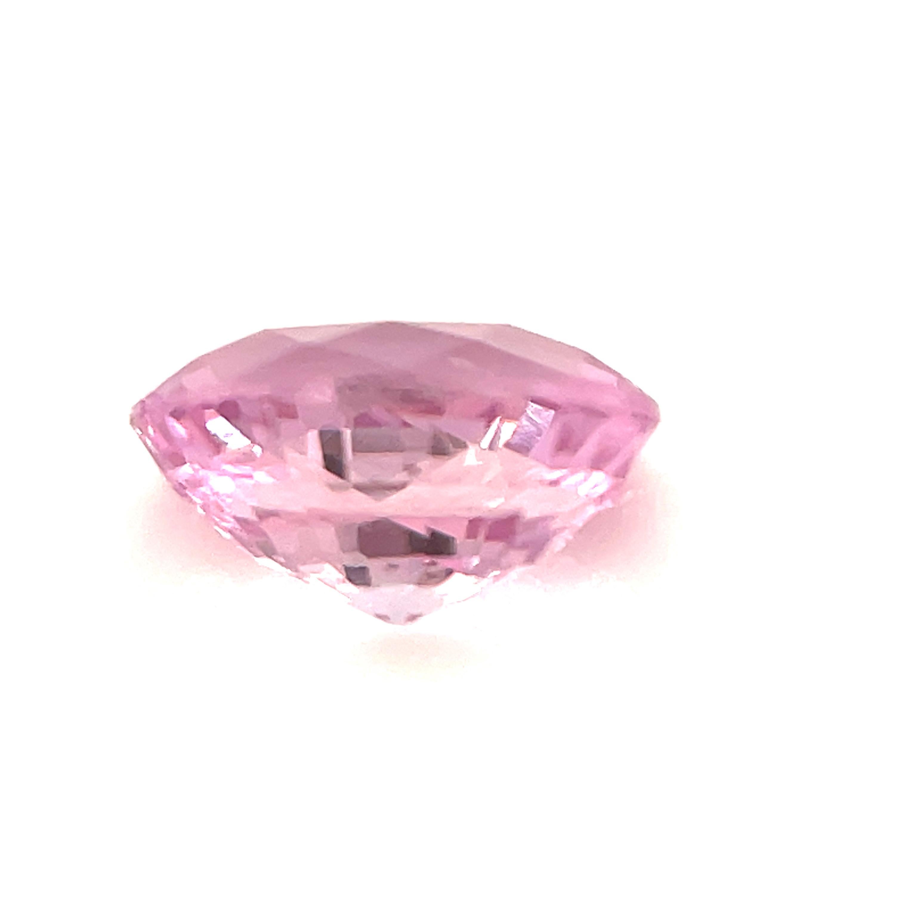 Taille ovale 1.04 Carat Oval Pink Sapphire Loose Unset Engagement 3-Stone Ring Gemstone (bague de fiançailles non sertie de 1,04 carat) en vente