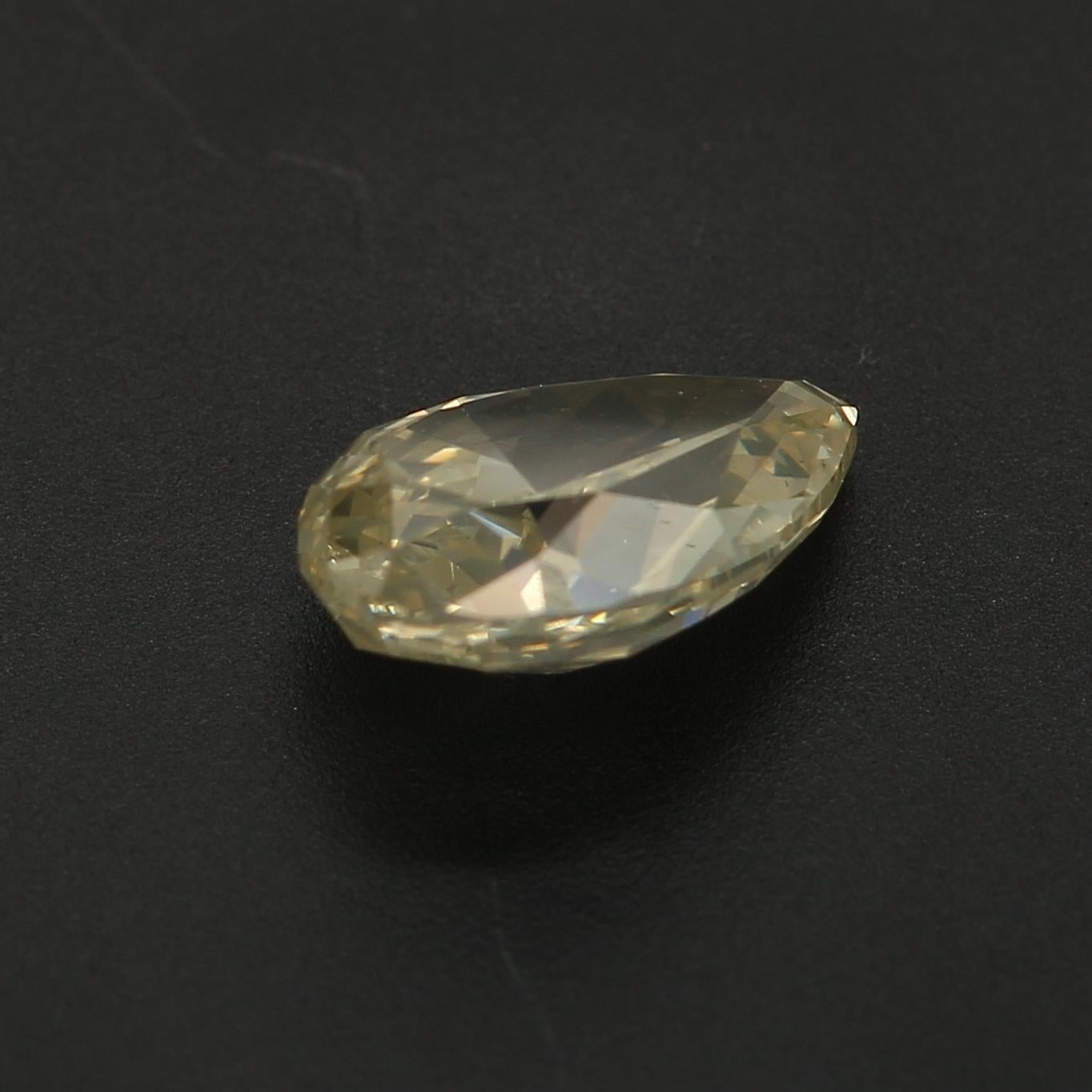 1.04 Carat Pear Shaped Diamond SI Clarity IGI Certified In New Condition For Sale In Kowloon, HK