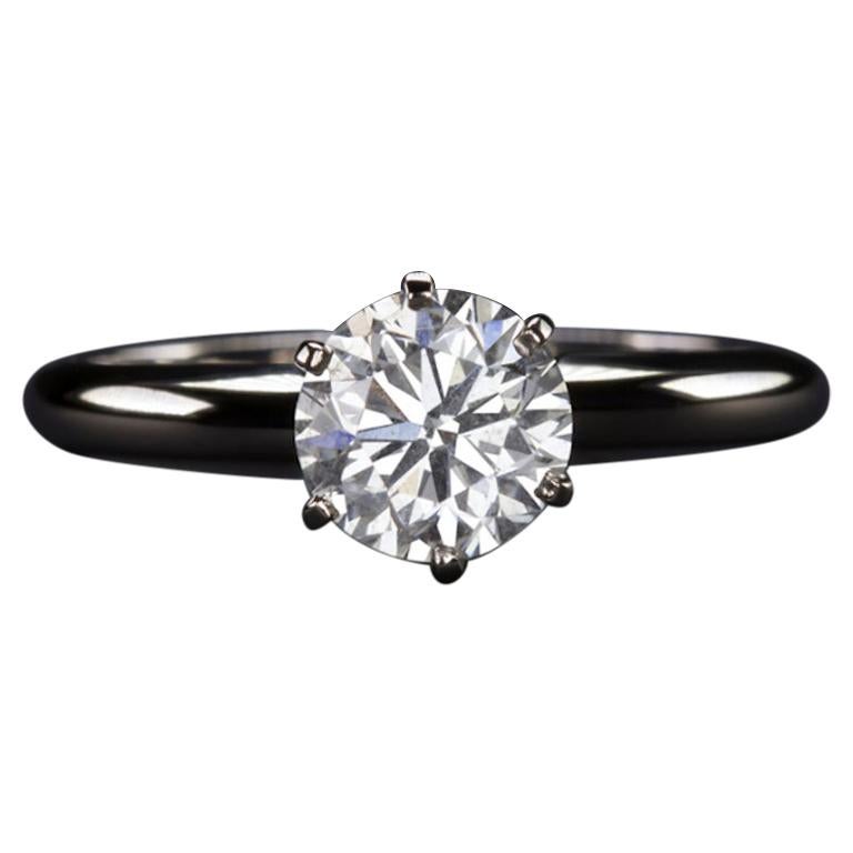 1.04 Carat Round Diamond Solitaire Engagement Ring