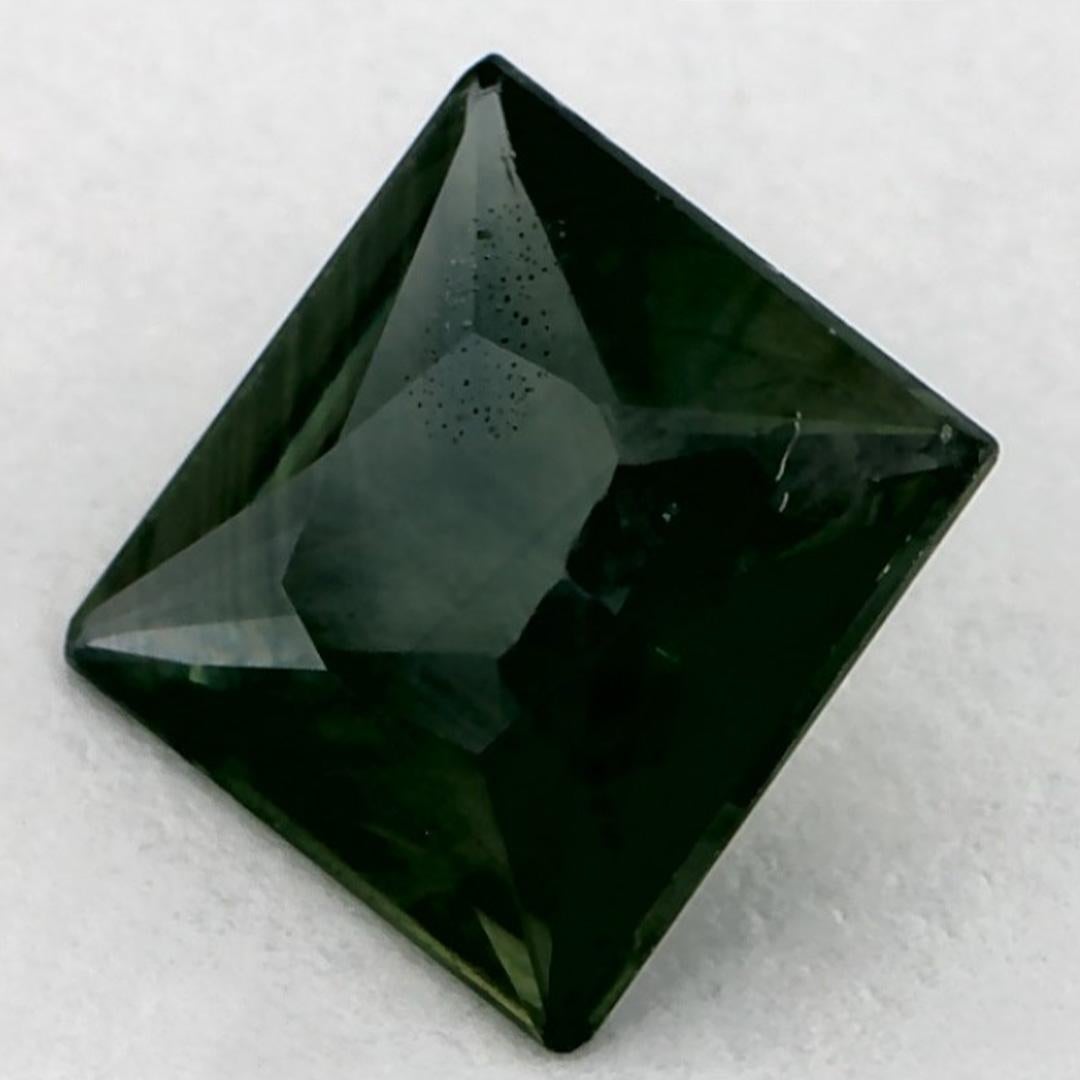 Taglio Asscher 1.04 carati di zaffiro blu Asscher, pietra preziosa sfusa in vendita