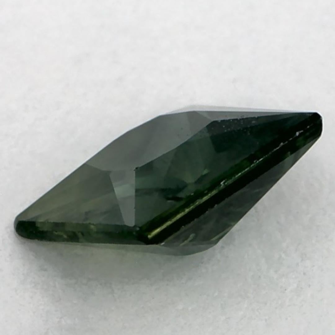 1.04 carati di zaffiro blu Asscher, pietra preziosa sfusa In condizioni Nuovo in vendita a Fort Lee, NJ