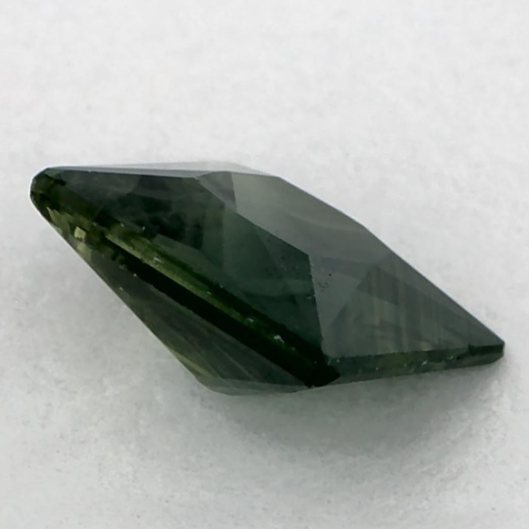 1.04 carati di zaffiro blu Asscher, pietra preziosa sfusa in vendita 2