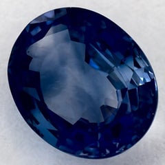 1.04 carati di zaffiro blu ovale sfuso