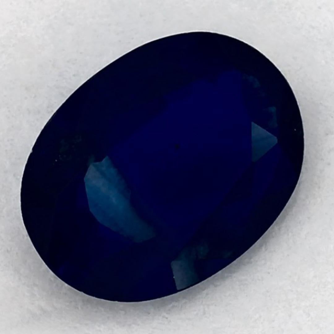 1.04 Ct Blue Sapphire Oval Loose Gemstone (pierre précieuse en vrac) Neuf - En vente à Fort Lee, NJ