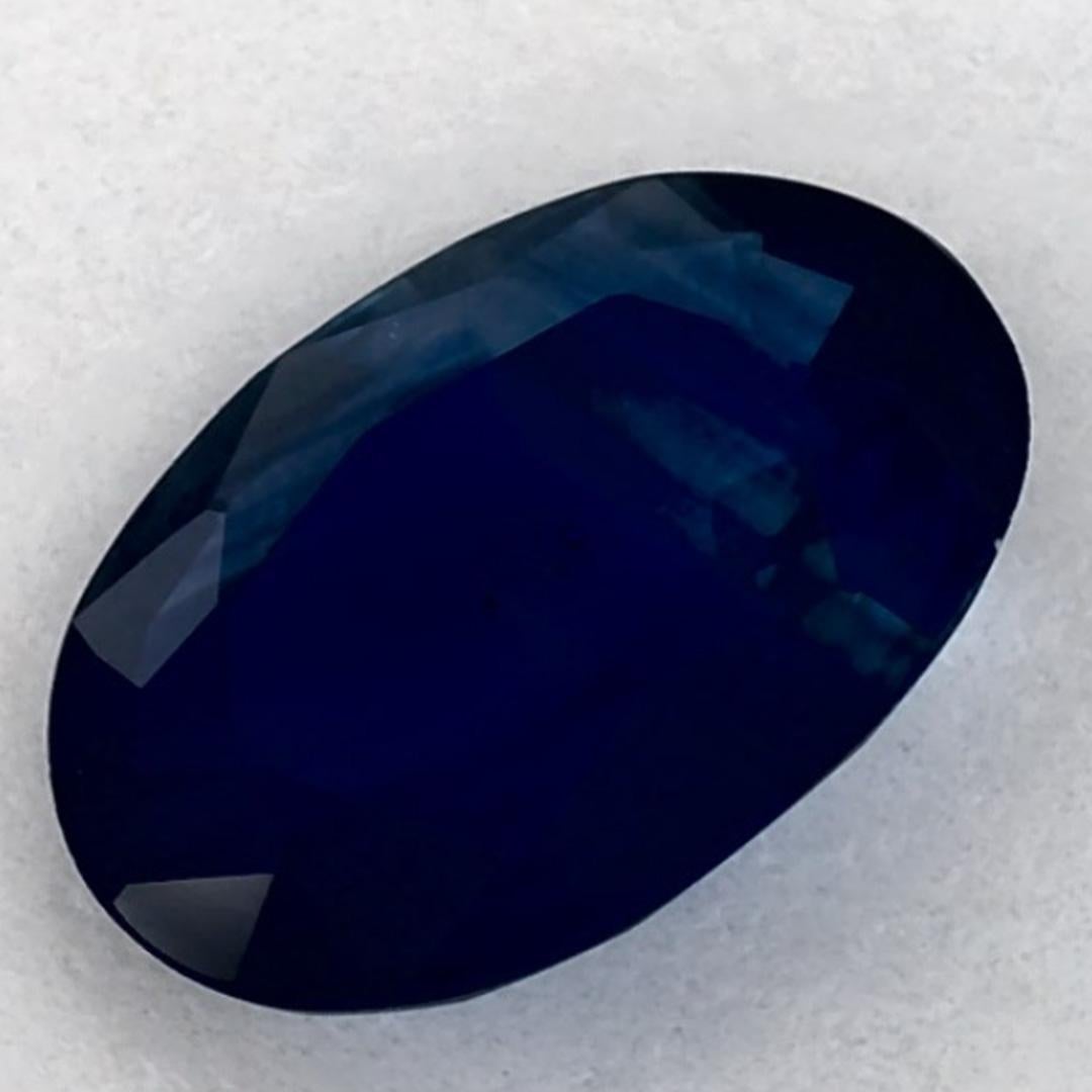 1.04 Ct Blue Sapphire Oval Loose Gemstone (pierre précieuse en vrac) en vente 1
