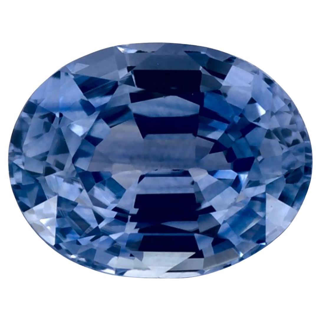 1.04 Ct Blue Sapphire Oval Loose Gemstone For Sale