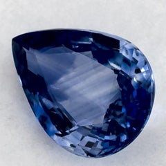 1.04 Ct Blue Sapphire Pear Loose Gemstone
