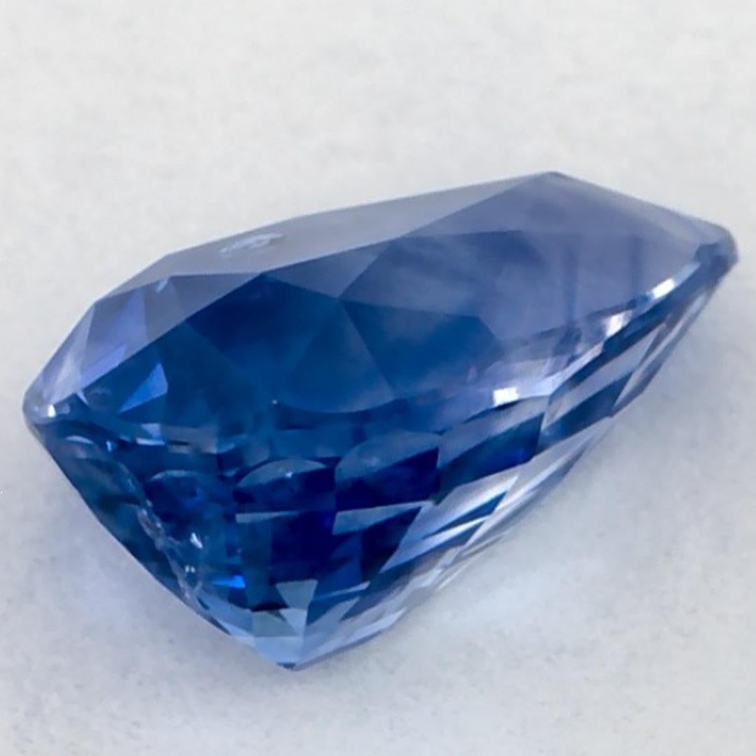 1.04 carati di zaffiro blu a forma di pera sciolto in vendita 3