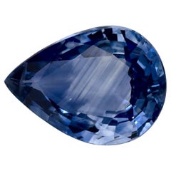 1.04 Karat Blauer Saphir Birne Loser Edelstein
