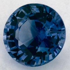 1.04 Ct Blue Sapphire Round Loose Gemstone (pierre précieuse en vrac)