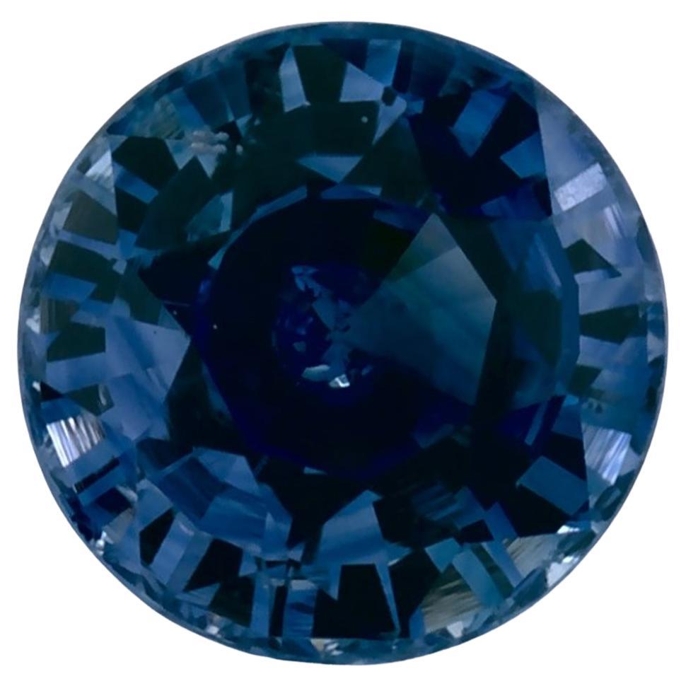 1.04 Ct Blue Sapphire Round Loose Gemstone
