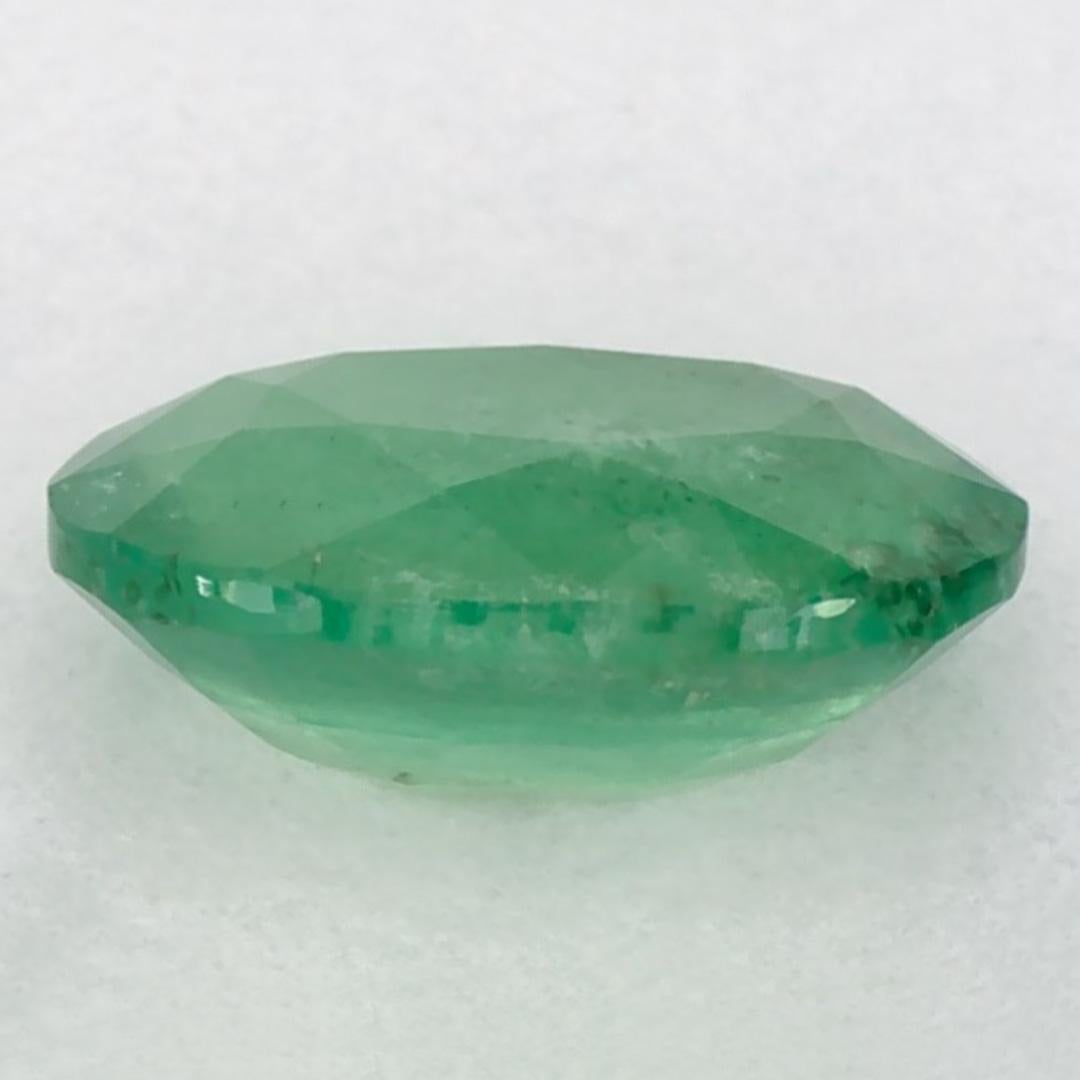 1.04 Karat Smaragd Oval Loser Edelstein im Zustand „Neu“ im Angebot in Fort Lee, NJ