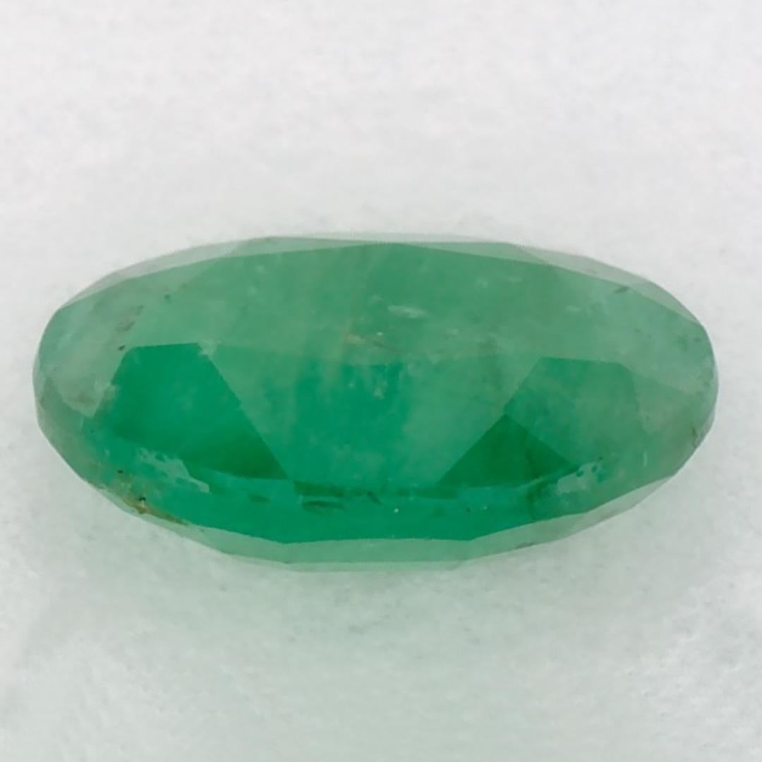 1.04 Karat Smaragd Oval Loser Edelstein im Zustand „Neu“ im Angebot in Fort Lee, NJ