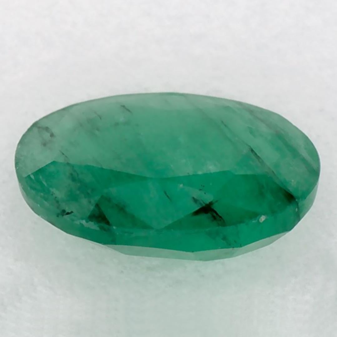 1.04 Karat Smaragd Oval Loser Edelstein im Zustand „Neu“ im Angebot in Fort Lee, NJ