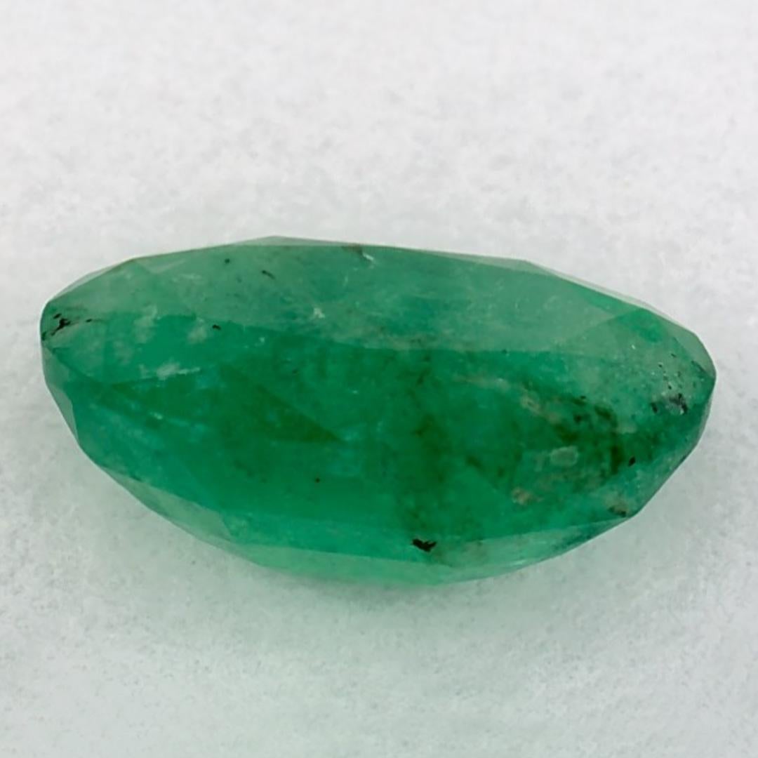 1.04 Karat Smaragd Oval Loser Edelstein im Zustand „Neu“ im Angebot in Fort Lee, NJ