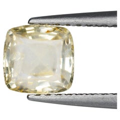 1,04 ct, saphir jaune facetté