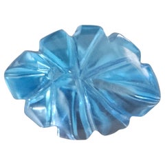 10.4 ct. Flower Marquise Sky Blue Topaz Fantasy Cut 16X12 Floral