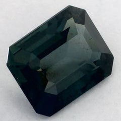 1.04 Ct Green Sapphire Octagon Loose Gemstone