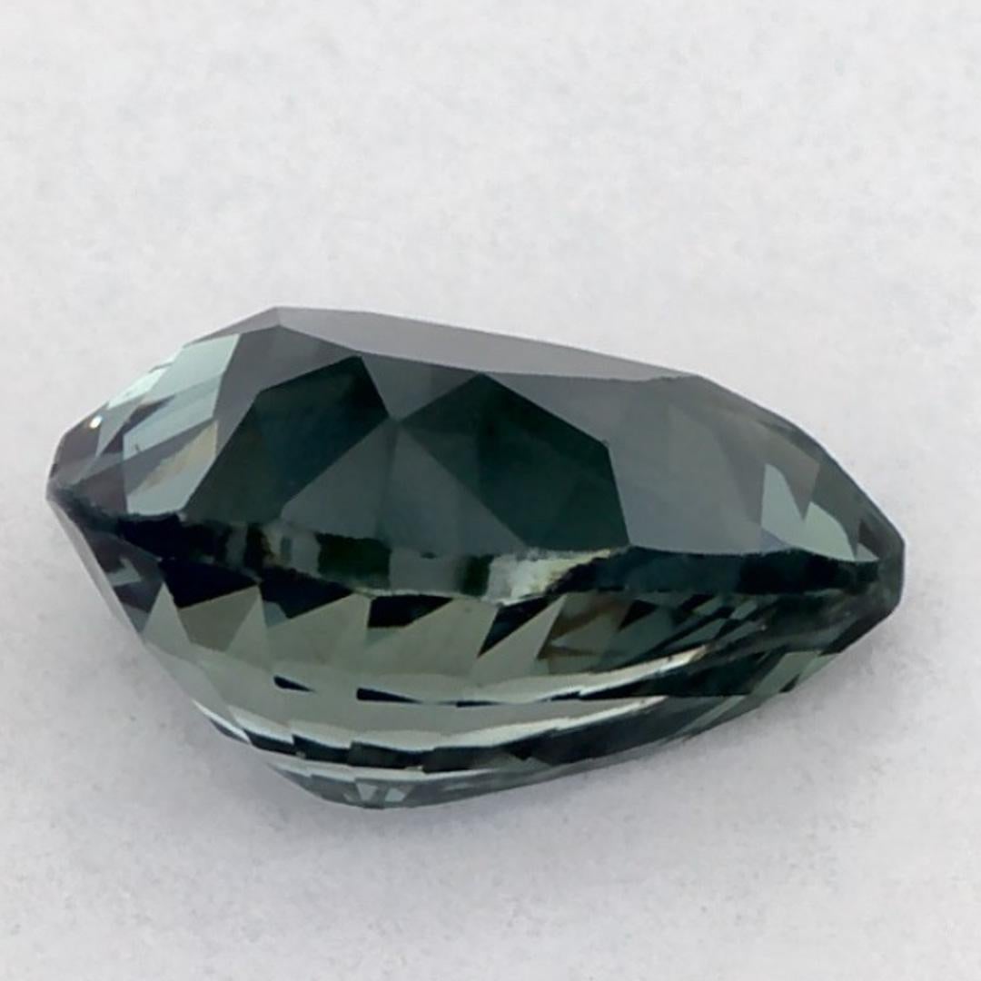 1.04 Ct Green Sapphire Pear Loose Gemstone (pierre précieuse en vrac) Neuf - En vente à Fort Lee, NJ