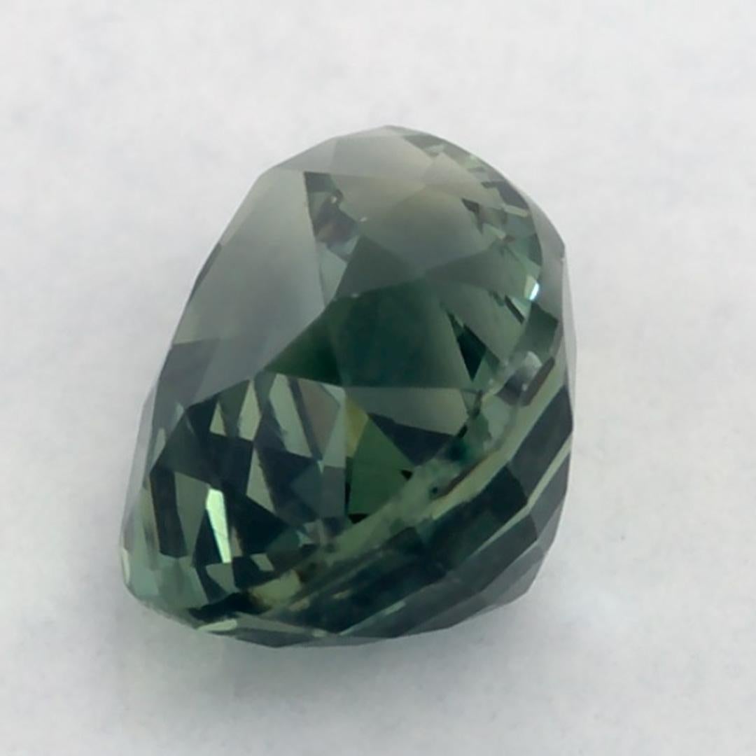 1.04 Karat Grüner Saphir Birne Loser Edelstein Damen im Angebot