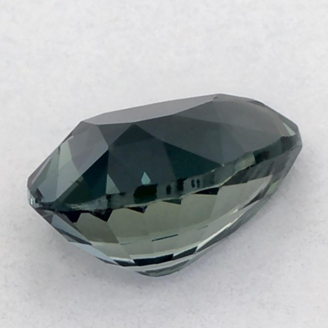 1.04 Ct Green Sapphire Pear Loose Gemstone (pierre précieuse en vrac) en vente 3