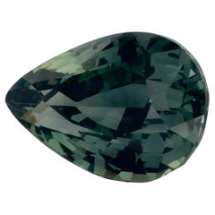 1.04 Ct Green Sapphire Pear Loose Gemstone