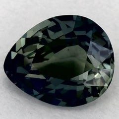 1.04 Ct Green Sapphire Pear Loose Gemstone