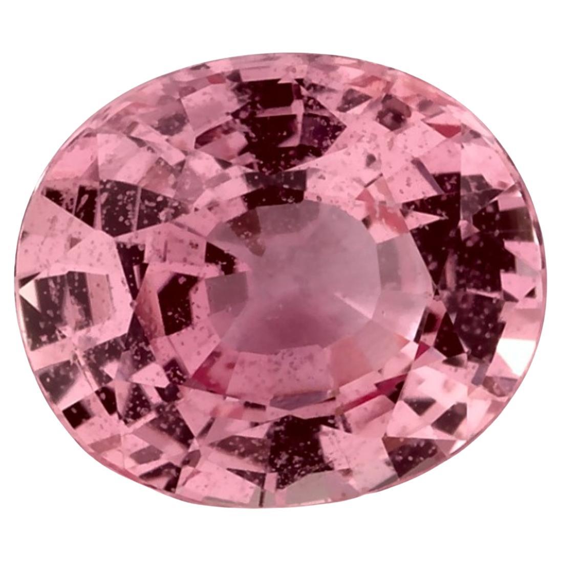 1.04 Ct Pink Sapphire Oval Loose Gemstone