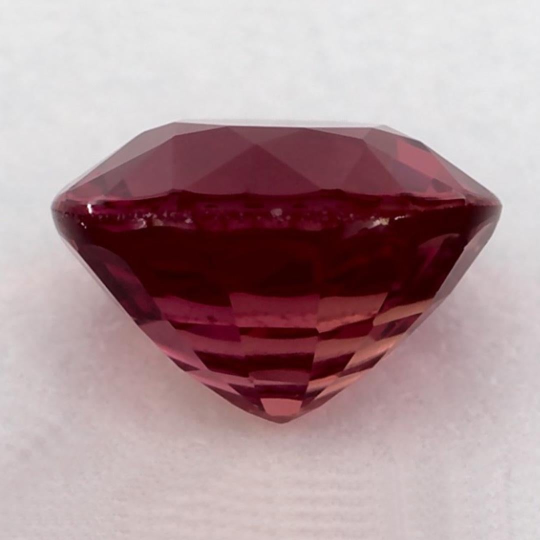 1.04 Ct Ruby Round Loose Gemstone In New Condition For Sale In Fort Lee, NJ