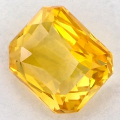1.04 Karat Gelber Saphir Radiant Loser Edelstein