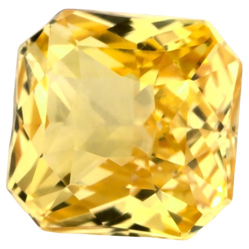 1.04 Ct Yellow Sapphire Radiant Loose Gemstone