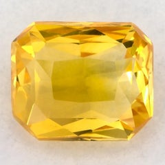 1.04 Ct Yellow Sapphire Radiant Loose Gemstone