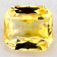 1.04 Ct Yellow Sapphire Radiant Loose Gemstone