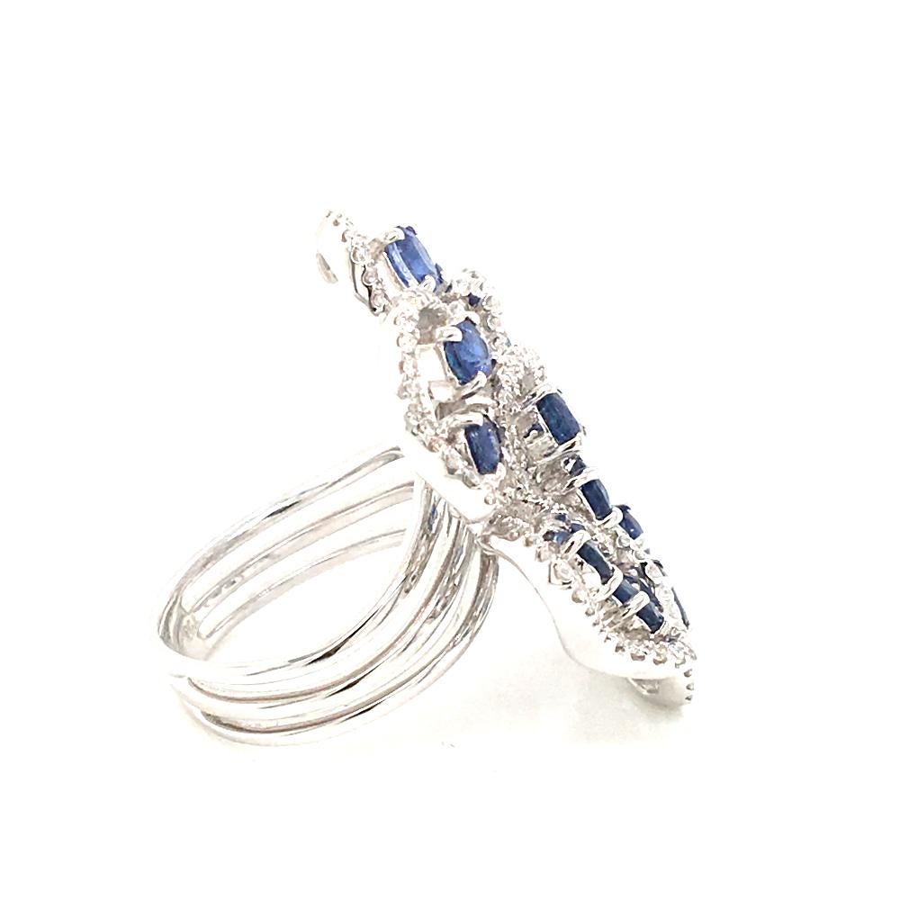 white gold white sapphire ring