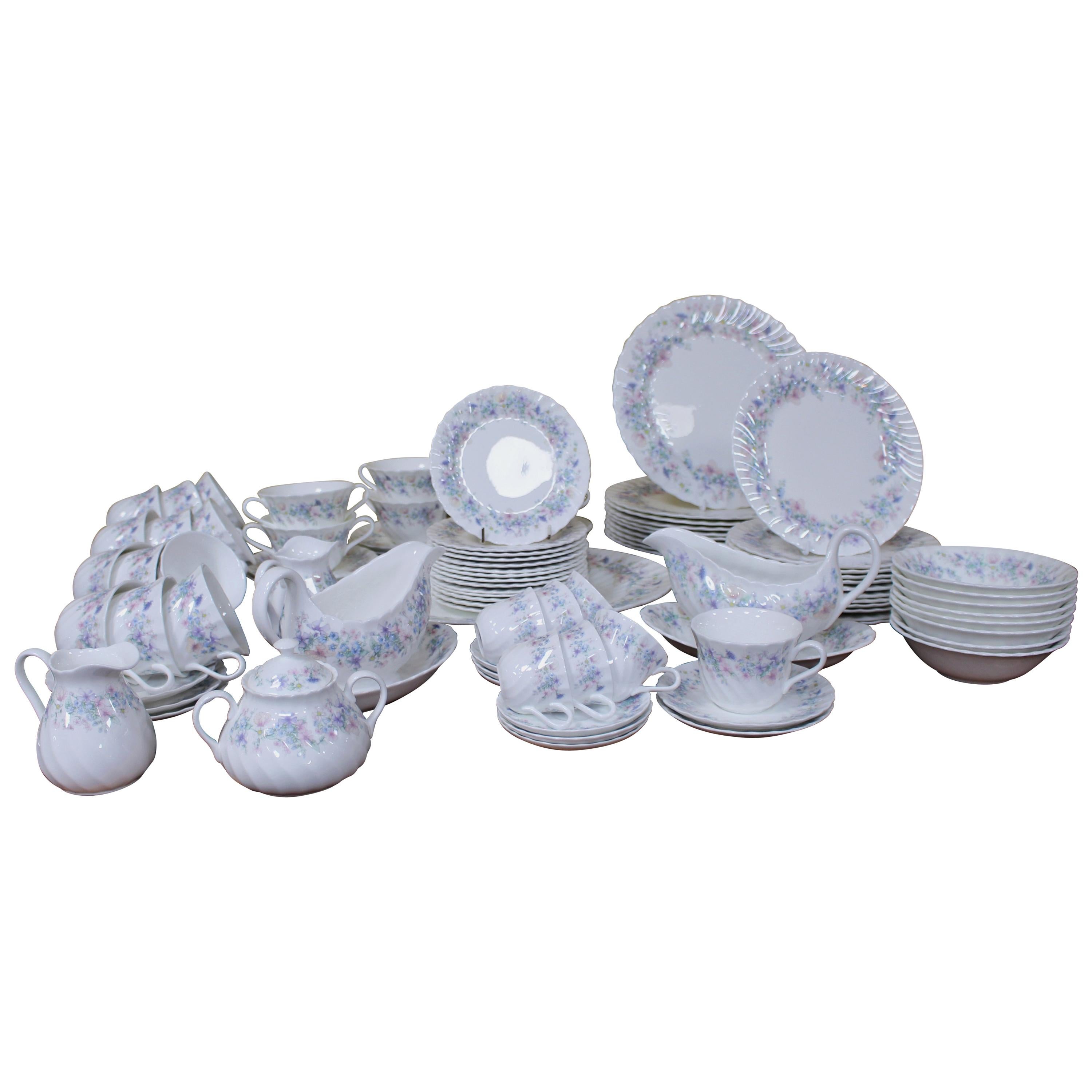 104 Piece Wedgwood Angela Pattern Dinner Service