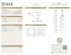 10.40 Carat D Flawless Square Emerald Cut Diamond Ring GIA Certified