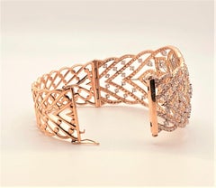 10.40 Carat Diamond Bangle in 18KT Rose Gold