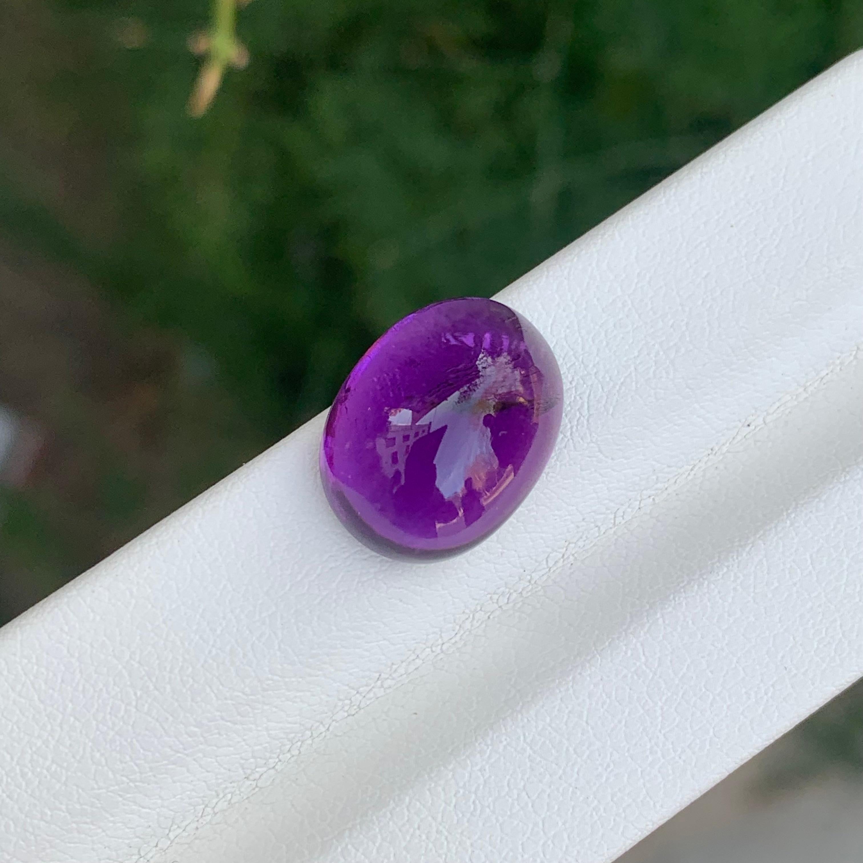 10,40 Karat natürlicher loser Amethyst mit Zuckerhut-Cabochon im Zuckerhut-Schliff für Ring für Damen oder Herren im Angebot