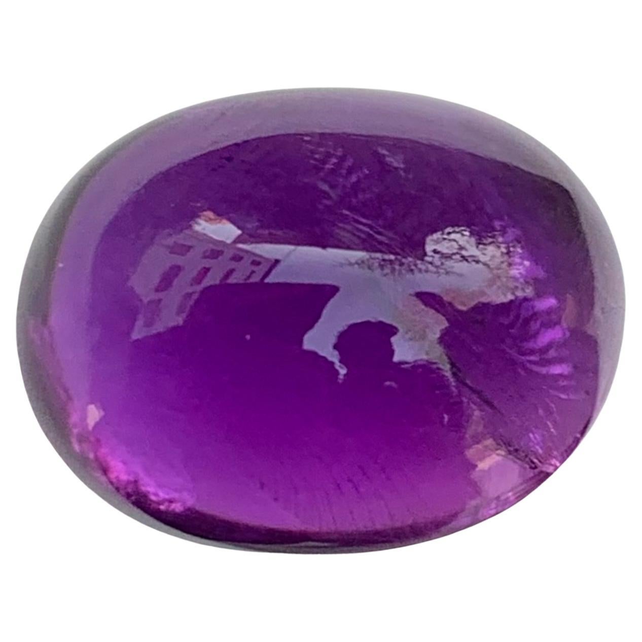 10.40 Carat Natural Loose Amethyst Sugarloaf Cabochon For Ring