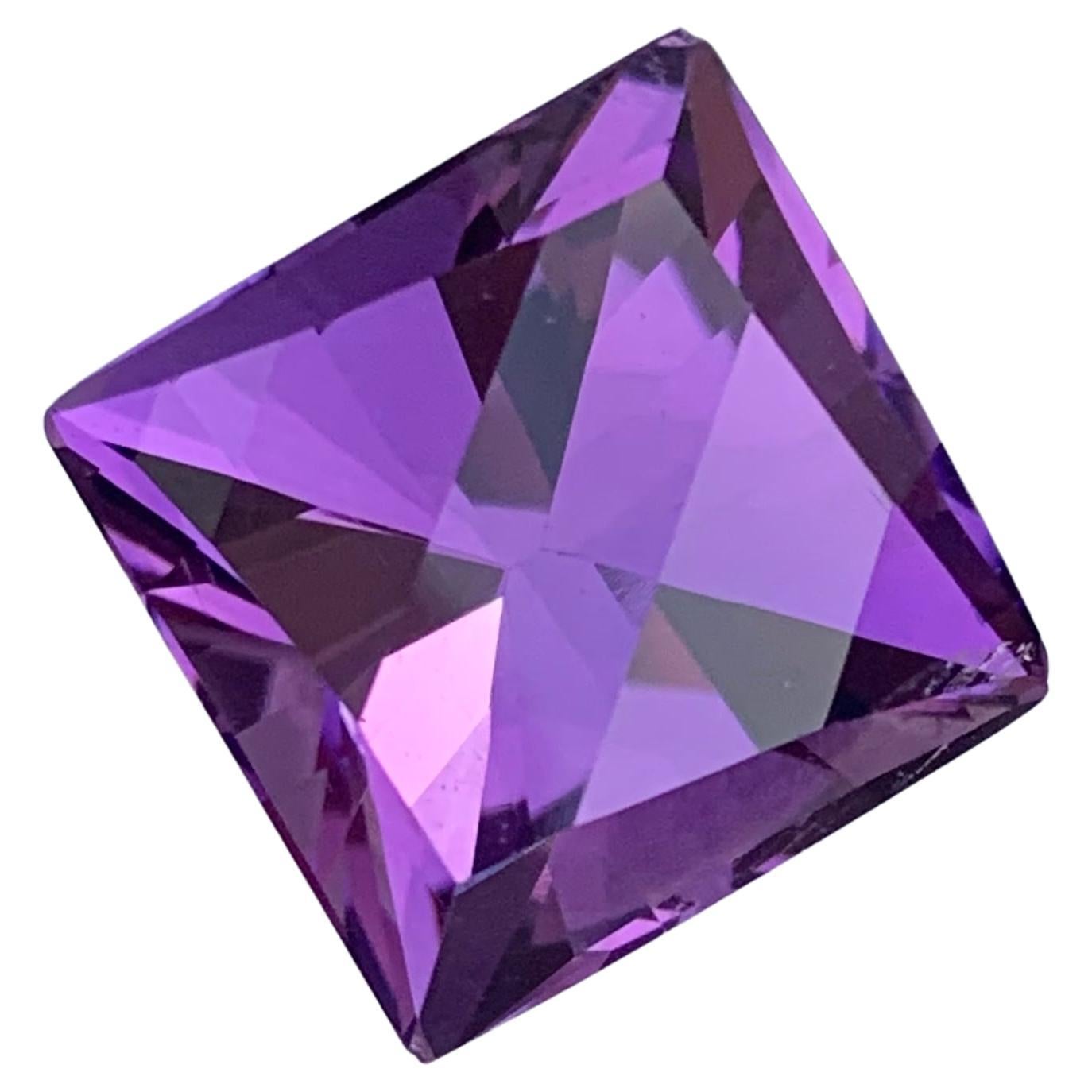 10.40 Carat Natural Loose Bar Cut Amethyst Gemstone From Brazil For Sale