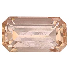 10.40 Carat Natural Loose Imperial Topaz Stone Emerald Cut Pakistani Gemstone